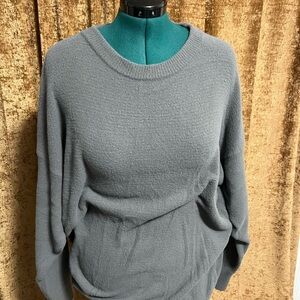 GENTLY USED Wilfred Free Hush Knit Gingko Gray Crew Neck Sweater Size Large